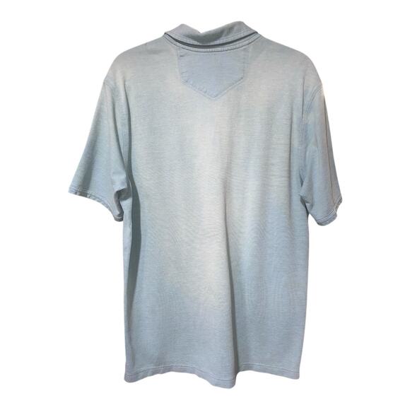 Eddie Bauer Polo Men’s Size LT Blue Short Sleeve - Picture 2 of 5
